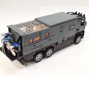 ماشین اسباب بازی کامیون کمپر مرسدس بنز خاکستری مقیاس 1:24 BENZ NOMADISN_اسباب بازی